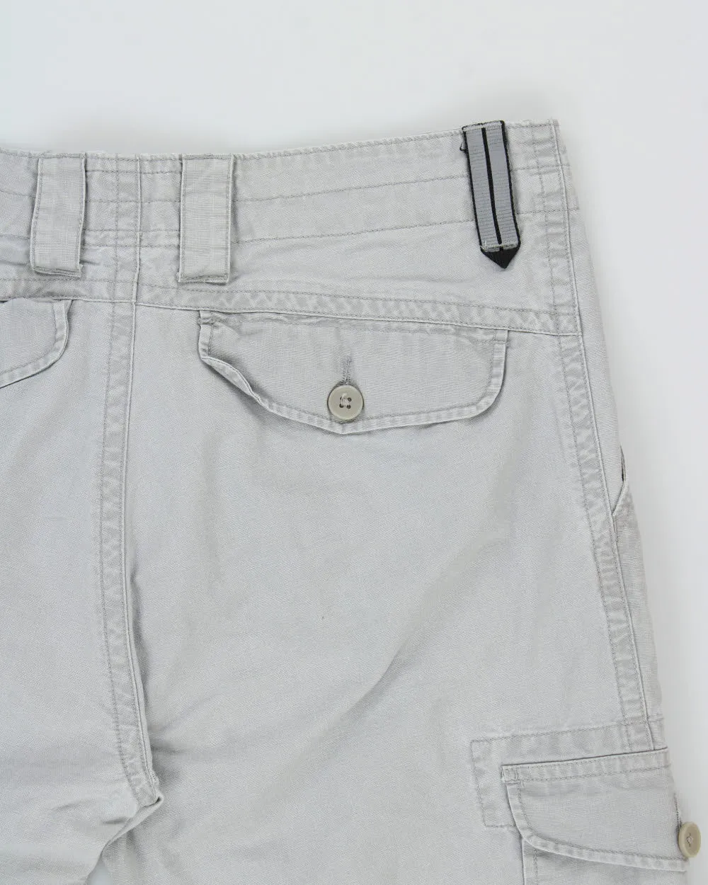 Vintage Oakley Pale Grey Canvas Regular Fit Straight Leg Cargo Trousers - W32 L32 sold by Rokit product image thumbnail 4