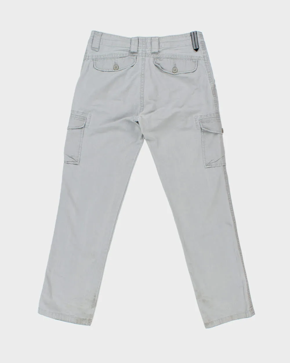Vintage Oakley Pale Grey Canvas Regular Fit Straight Leg Cargo Trousers - W32 L32 sold by Rokit product image thumbnail 2