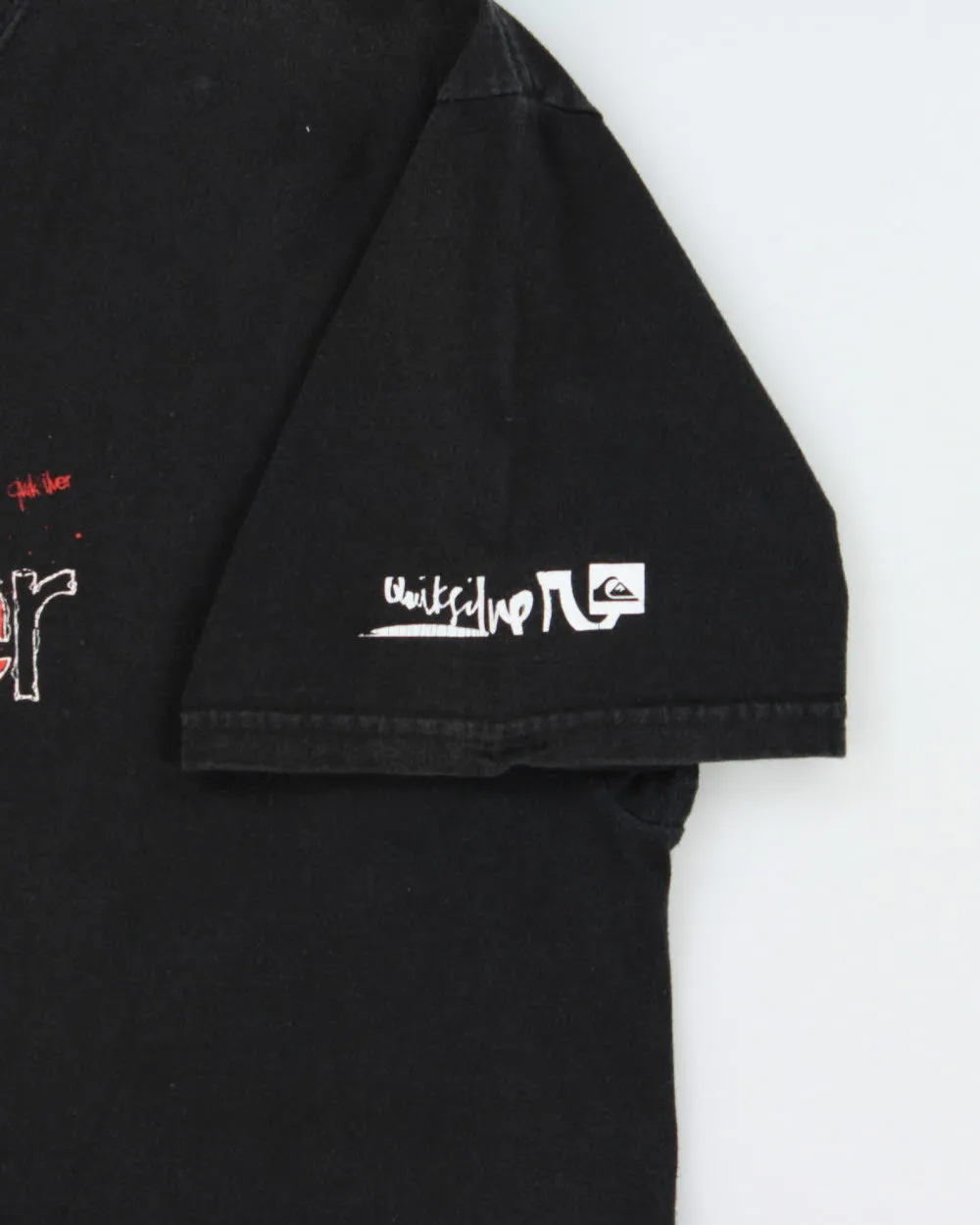 Vintage Y2K 00s Quiksilver Heavyweight Spell Out Crewneck T-Shirt - L sold by Rokit product image thumbnail 4