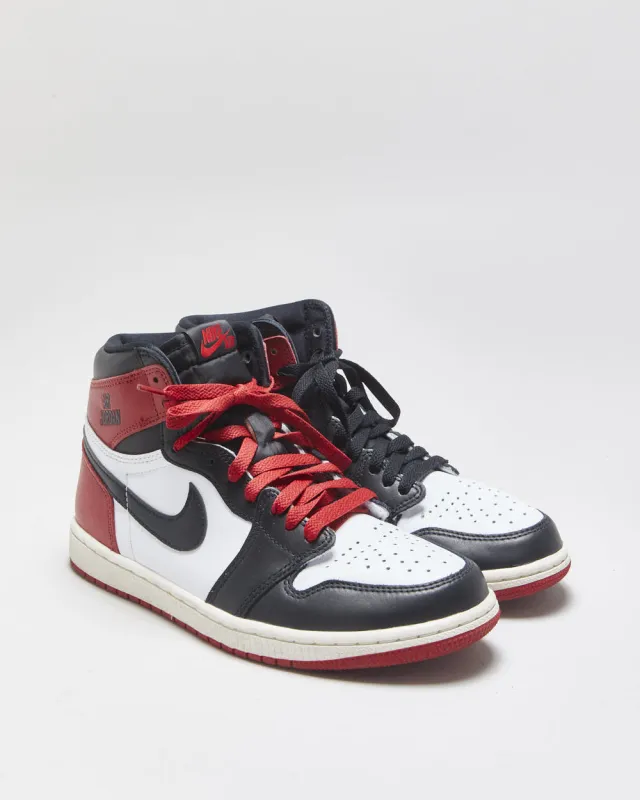 2024 Nike Air Jordan 1 Retro High OG 'Black Toe' Reimagined' Trainers - UK7 made by Nike