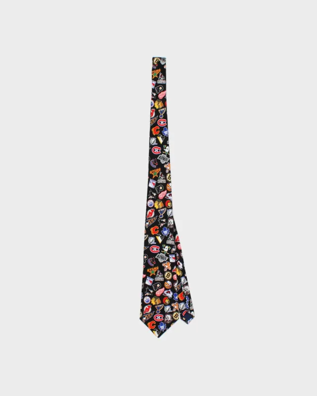 Vintage 1990s NHL Team Badge Tie made by NHL
