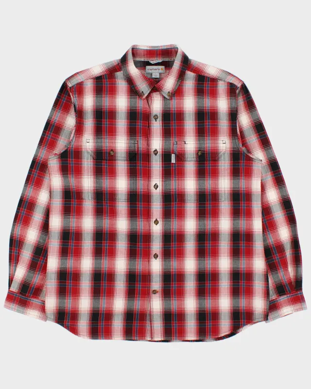 Vintage Carhartt Plaid Relaxed Fit Long Sleeve Workwear Shirt - L made by Carhartt