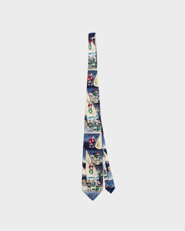 Vintage 1990s Warner Brothers Looney Tunes Silk Tie made by Rokit