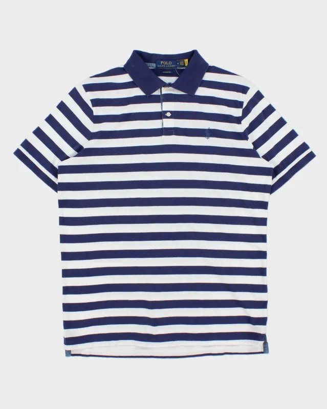 Vintage Polo Ralph Lauren Striped Classic Fit Short Sleeve Polo Shirt - M made by Ralph Lauren