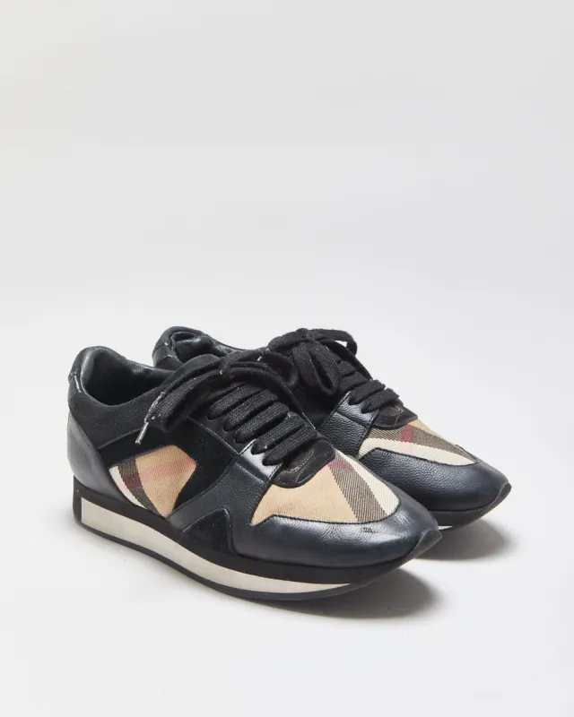 Burberry Women's Leather Nova Check 'Damen' Trainers - UK3 made by Burberry