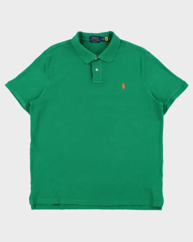 Vintage Polo Ralph Lauren Custom Slim Fit Short Sleeve Polo Shirt - XL made by Ralph Lauren