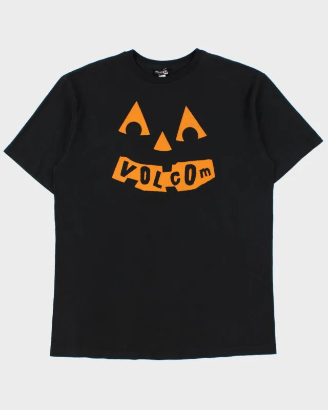 Vintage Volcom Heavyweight Pumpkin Spell Out Crewneck T-Shirt - XL made by Volcom