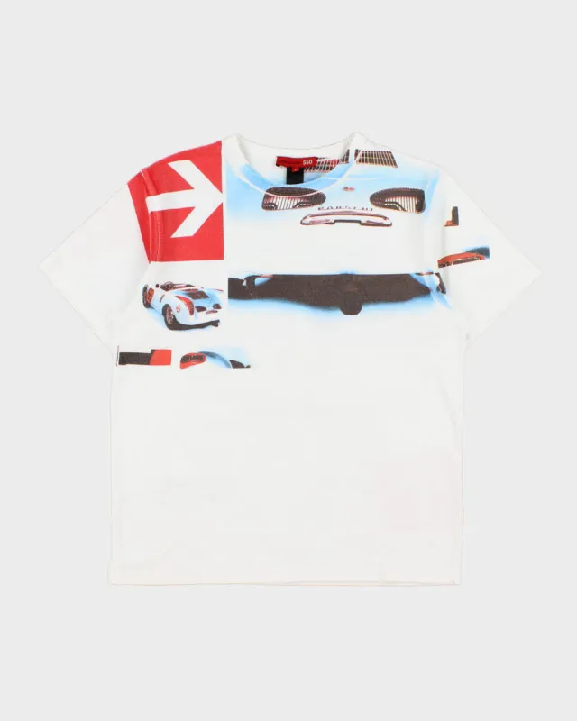 Vintage Y2K 00s Porsche 550 Spyder Heavyweight Graphic Crewneck T-Shirt - M made by Rokit
