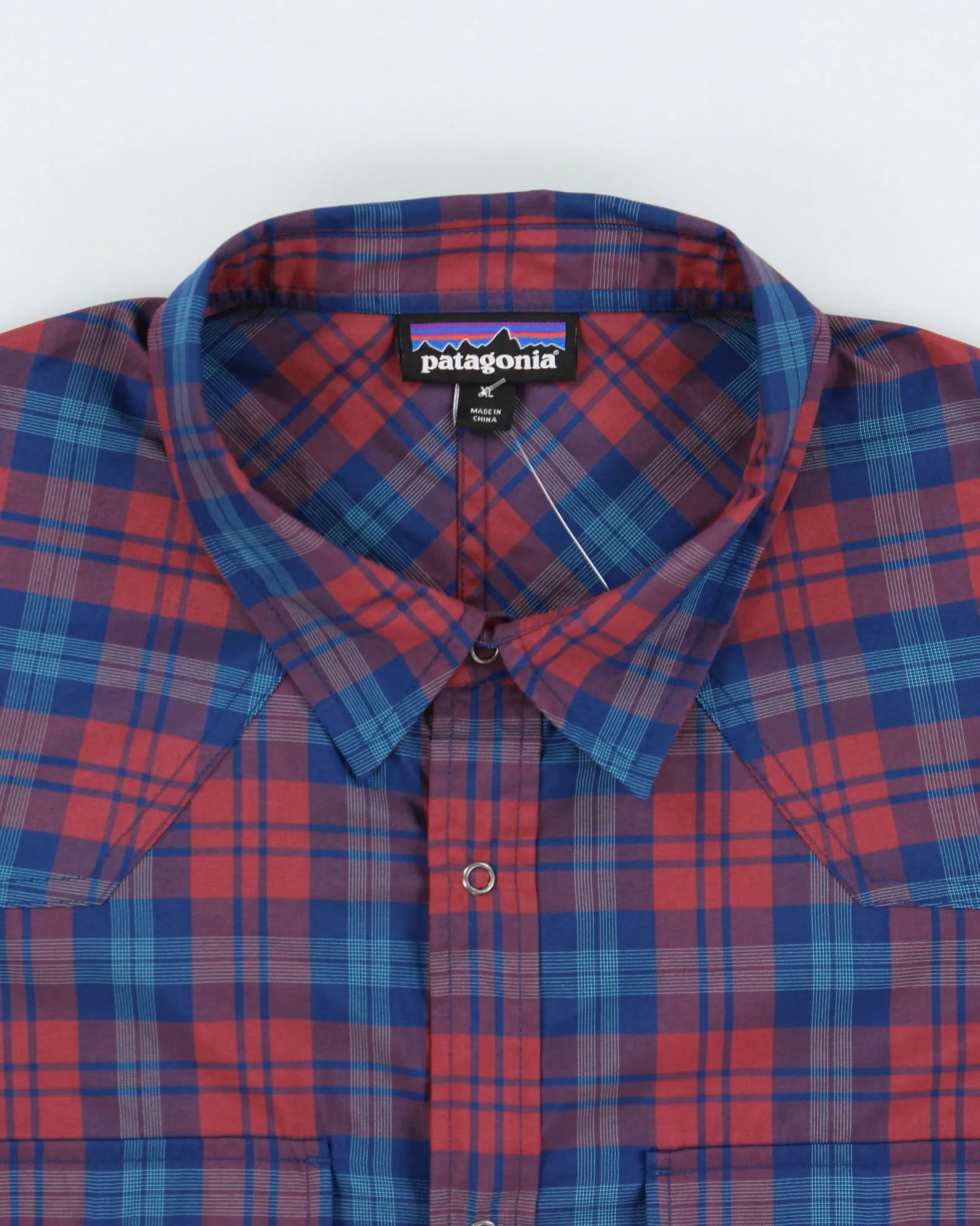 Vintage Patagonia Plaid Snap Button Short Sleeve Hiking Shirt - XL sold by Rokit product image thumbnail 5