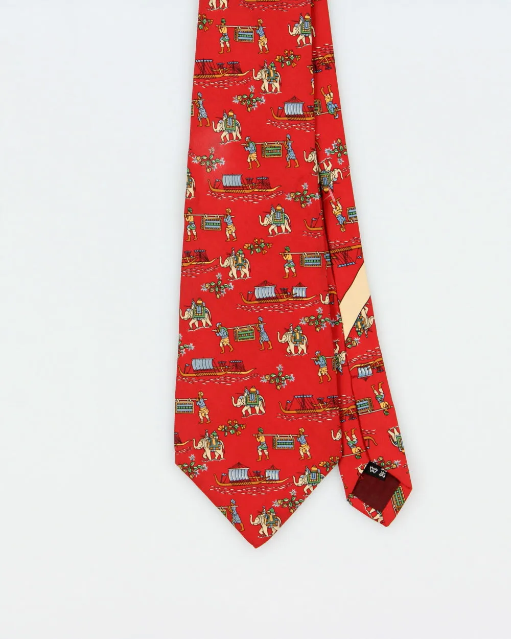 Vintage 1990s Salvatore Ferragamo Patterned Silk Tie sold by Rokit product image thumbnail 2