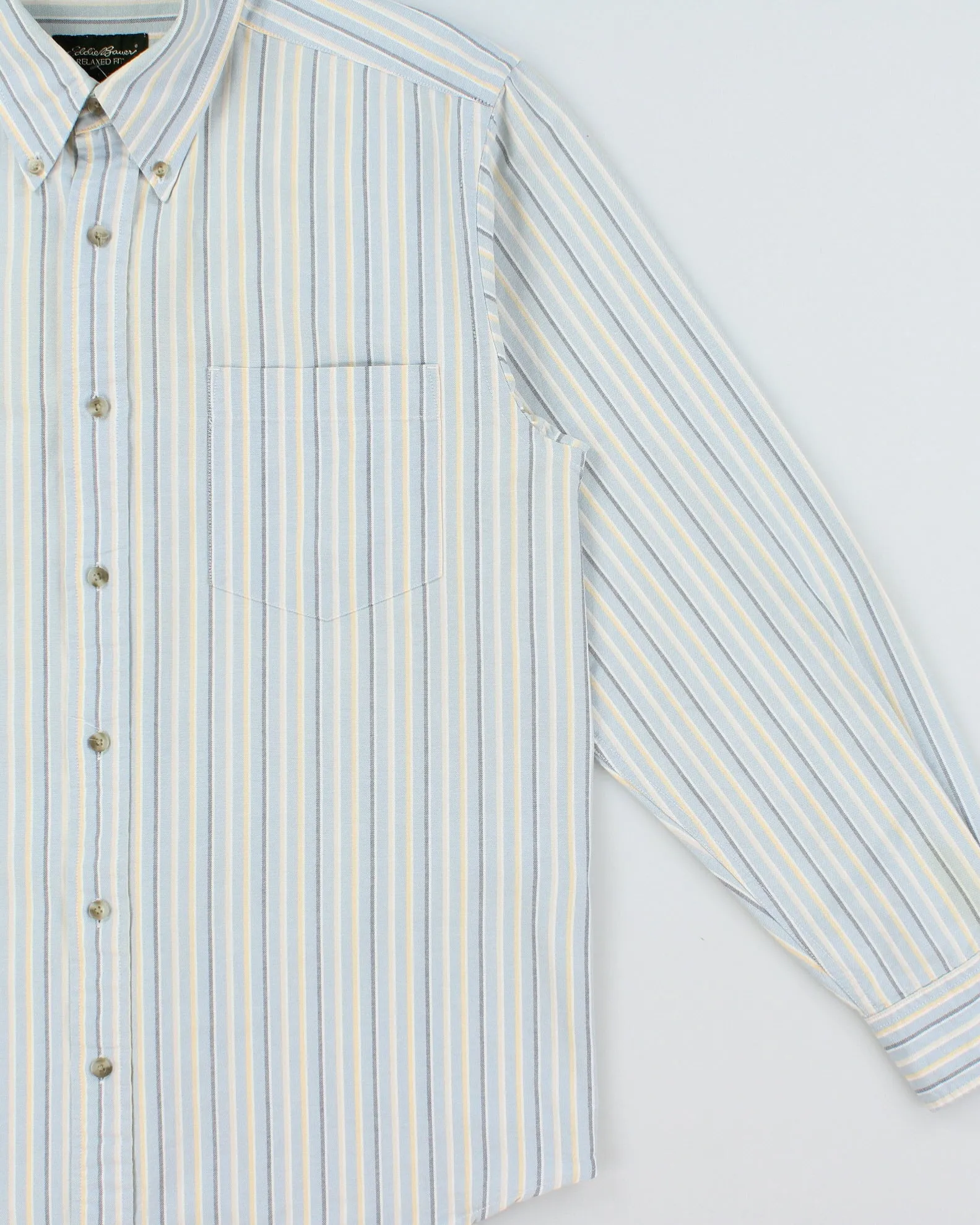 Vintage Y2K 00s Eddie Bauer Striped Relaxed Fit Long Sleeve Shirt - sold by Rokit product image thumbnail 3
