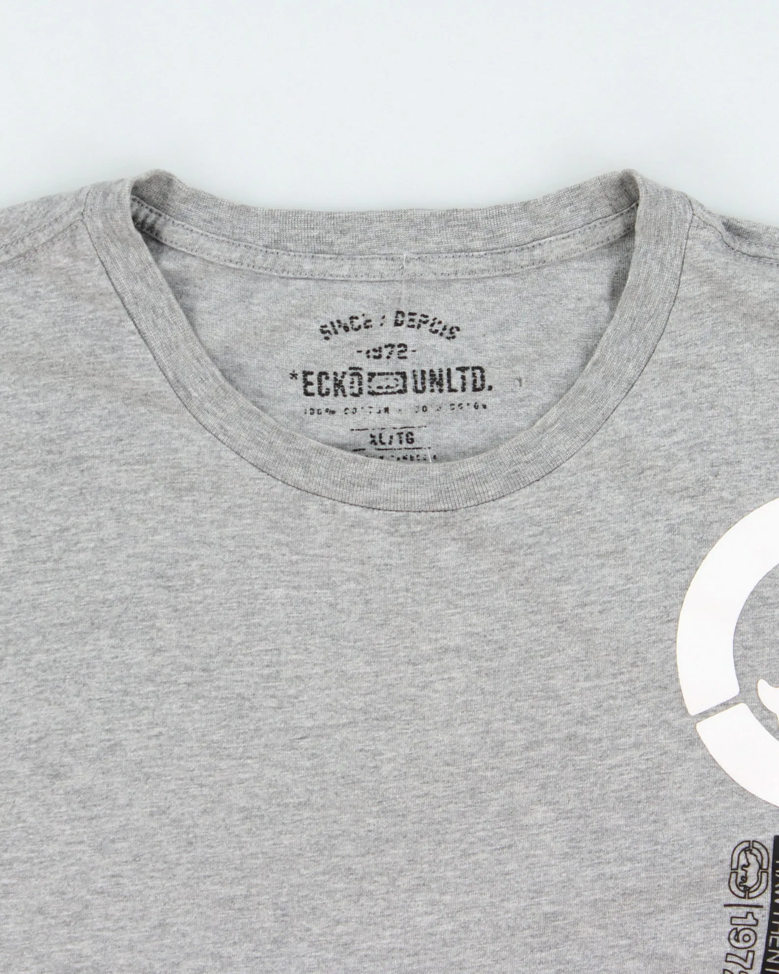 Vintage Y2K 00s Ecko UNLTD Grey Marl Heavyweight Crewneck T-Shirt - XL sold by Rokit product image thumbnail 5