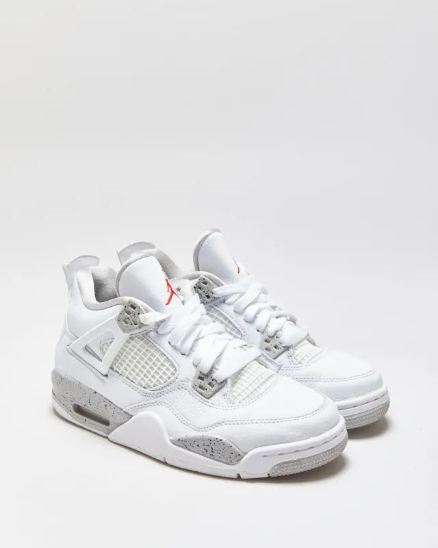 2021 Nike Air Jordan 4 Retro GS 'White Oreo' Women's Trainers - UK5.5 made by Jordan
