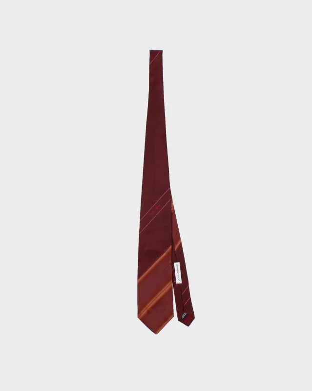 Vintage Y2K 00s Dolce & Gabbana Striped Silk Tie made by Dolce & Gabanna