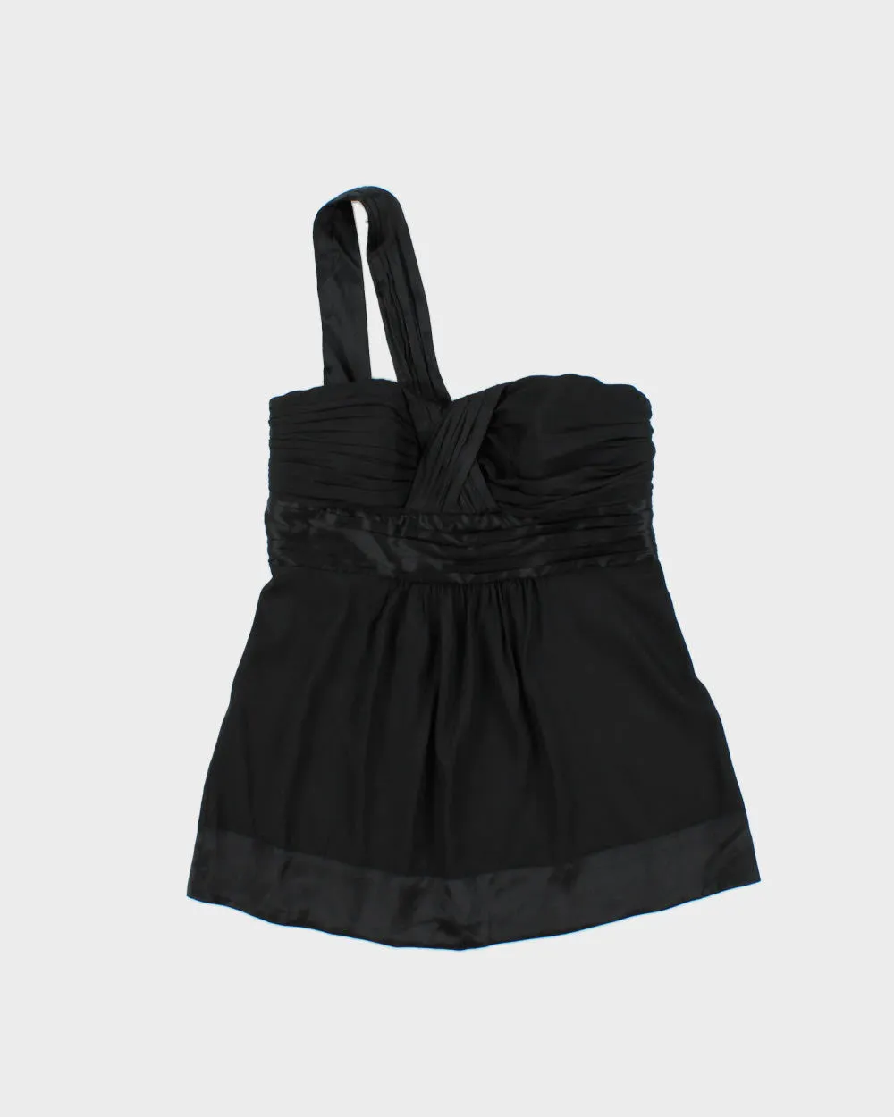 Vintage Y2K 2000 Bebe Silk One Shoulder Top - M sold by Rokit