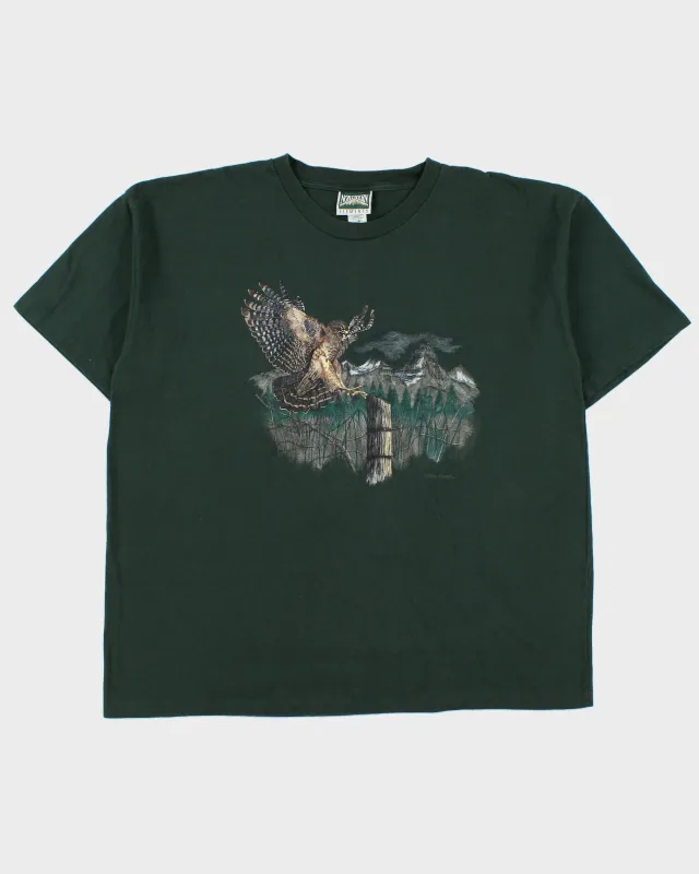 Vintage 1990s Northern Elements Heavyweight Eagle Single Stitch Made In Canada Crewneck T-Shirt - XXL made by Rokit