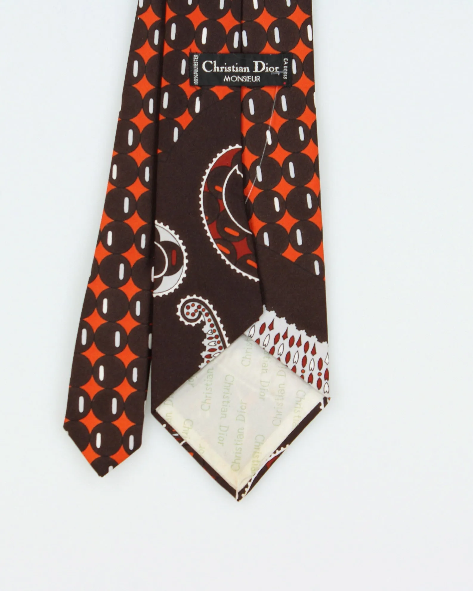 Vintage 1970s Christian Dior Monsieur Patterned Tie sold by Rokit product image thumbnail 3