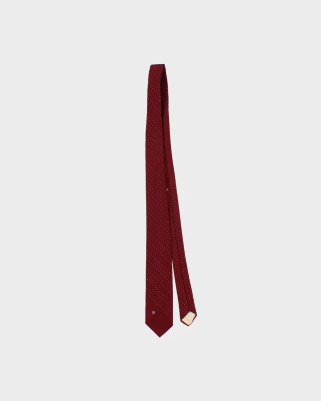 Vintage 1970s Pierre Cardin Polka Dot Striped Tie made by Pierre Cardin