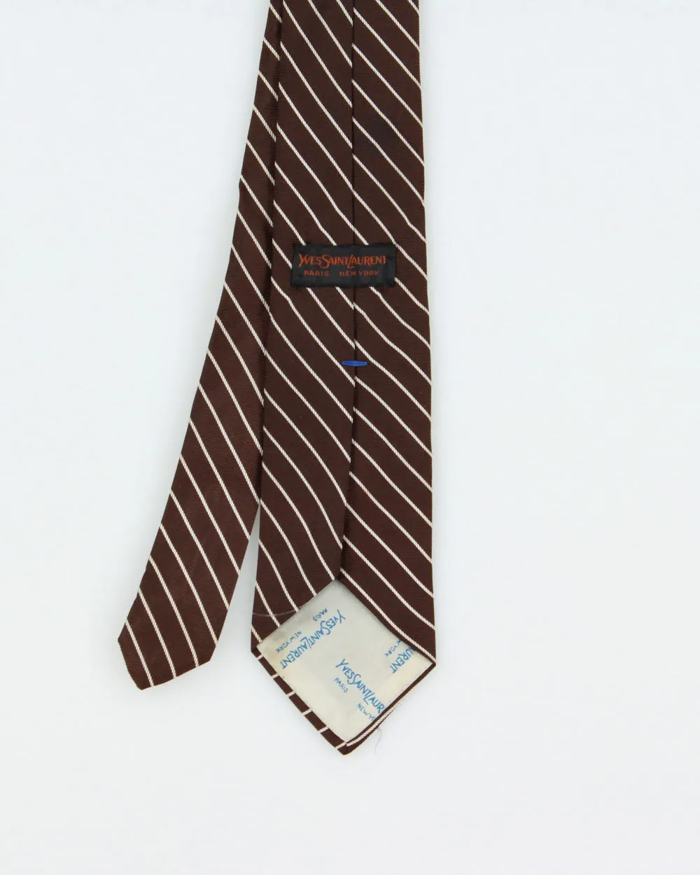 Vintage 1980s Yves Saint Laurent Embroidered Silk Tie sold by Rokit product image thumbnail 3