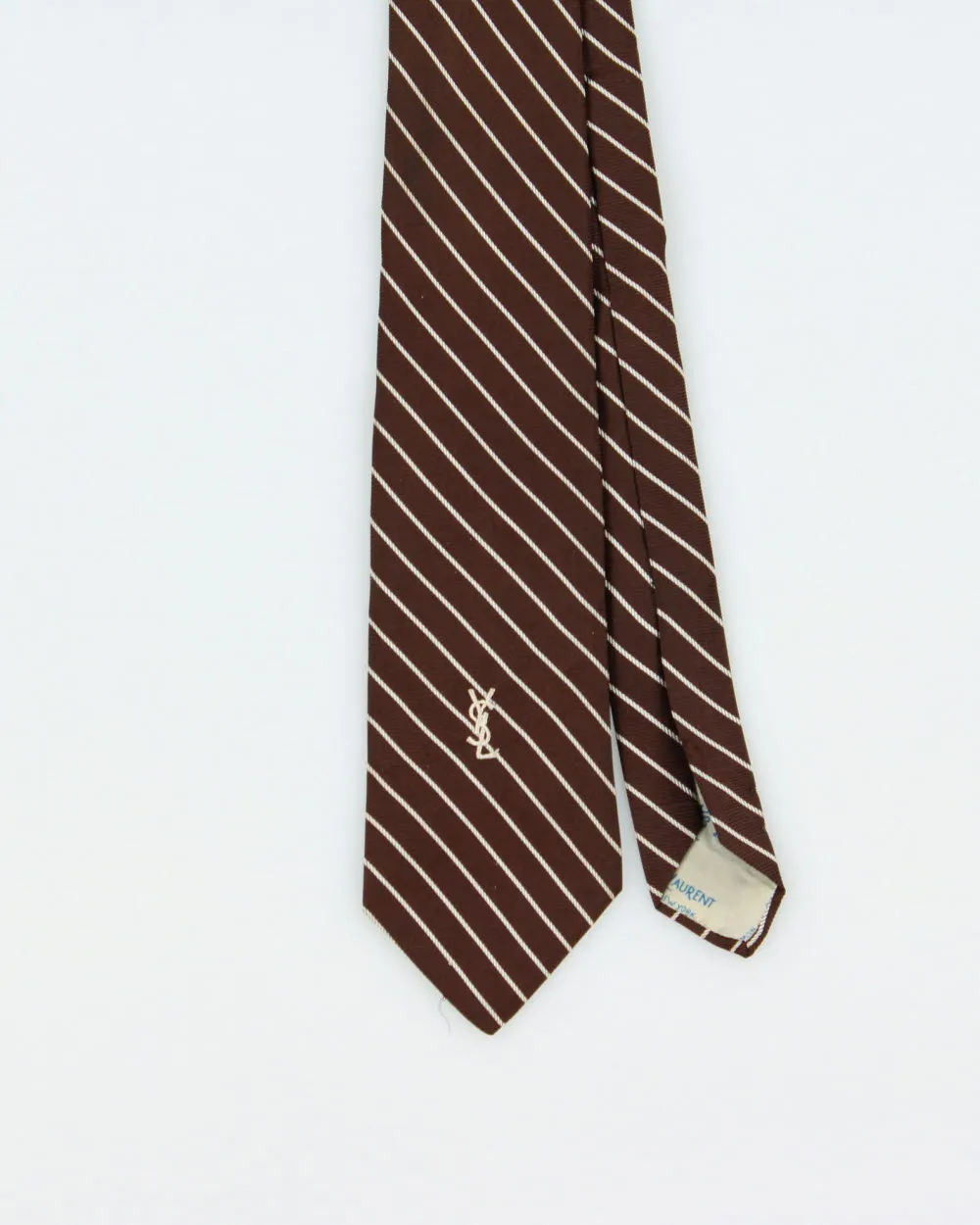 Vintage 1980s Yves Saint Laurent Embroidered Silk Tie sold by Rokit product image thumbnail 2