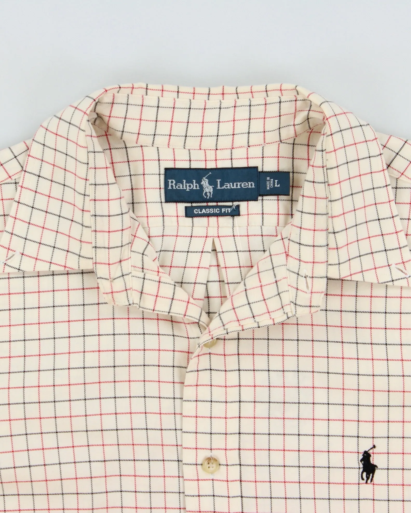 Vintage Y2K 00s Polo Ralph Lauren Windowpane Check Classic Fit Long Sleeve Shirt - L sold by Rokit product image thumbnail 5