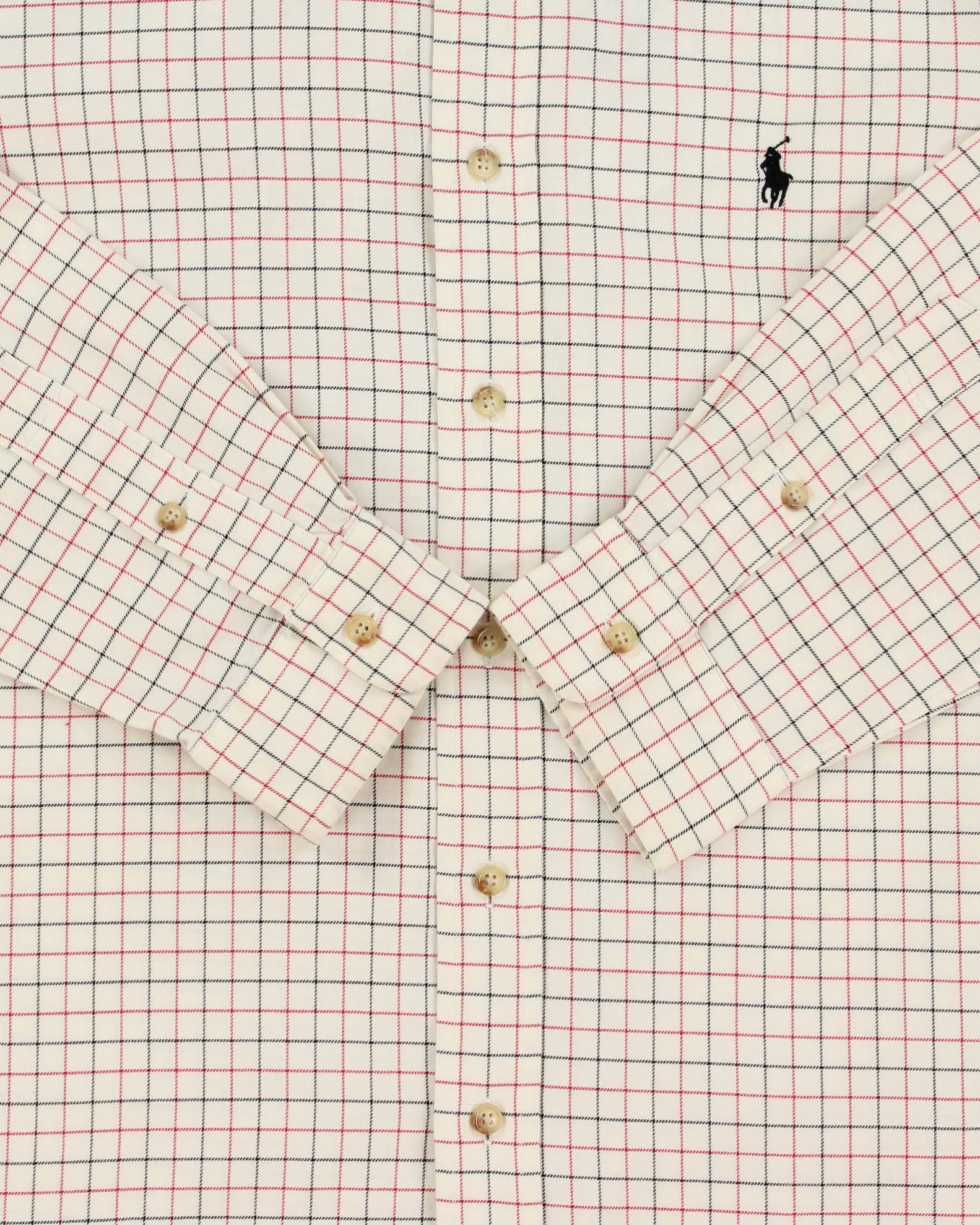 Vintage Y2K 00s Polo Ralph Lauren Windowpane Check Classic Fit Long Sleeve Shirt - L sold by Rokit product image thumbnail 4