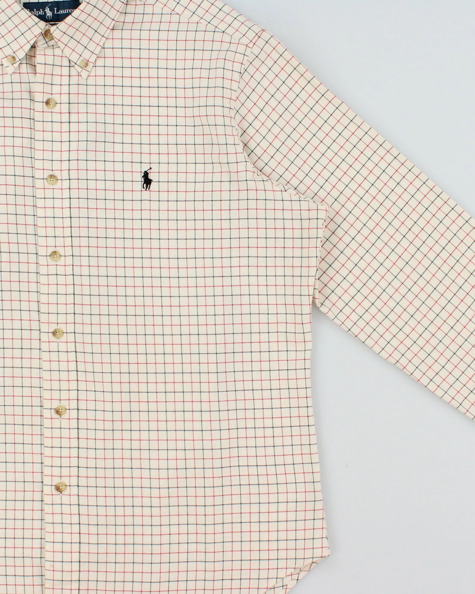 Vintage Y2K 00s Polo Ralph Lauren Windowpane Check Classic Fit Long Sleeve Shirt - L sold by Rokit product image thumbnail 3