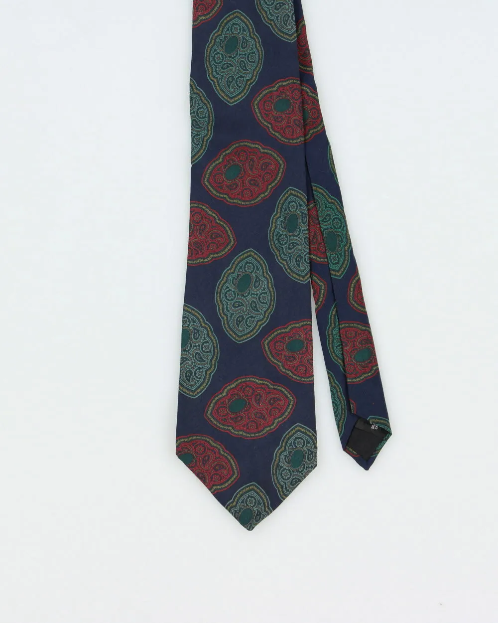 Vintage 1980s Yves Saint Laurent Paisley Badge Silk Tie sold by Rokit product image thumbnail 2