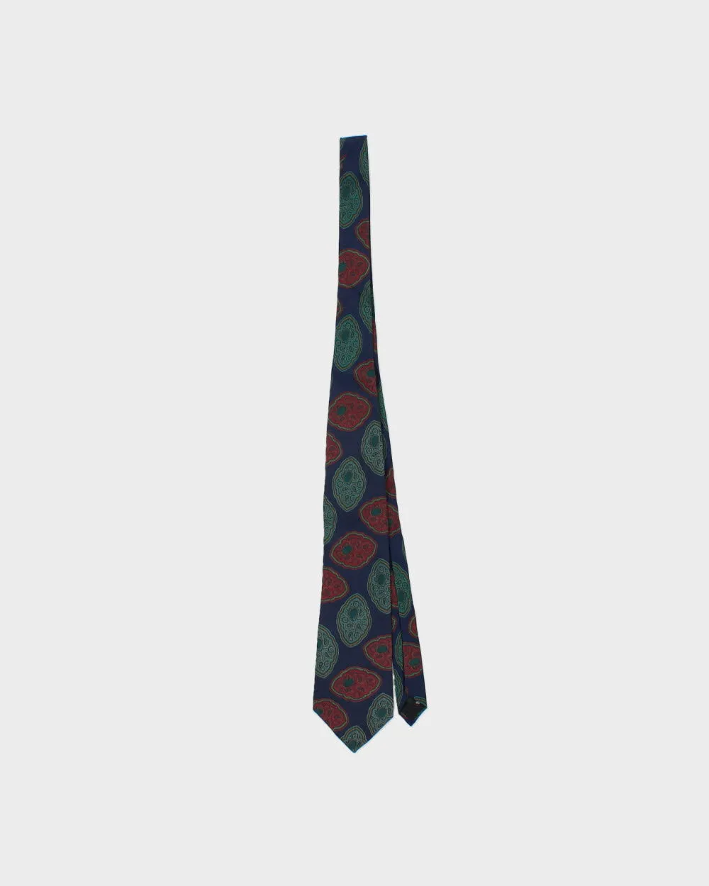 Vintage 1980s Yves Saint Laurent Paisley Badge Silk Tie sold by Rokit