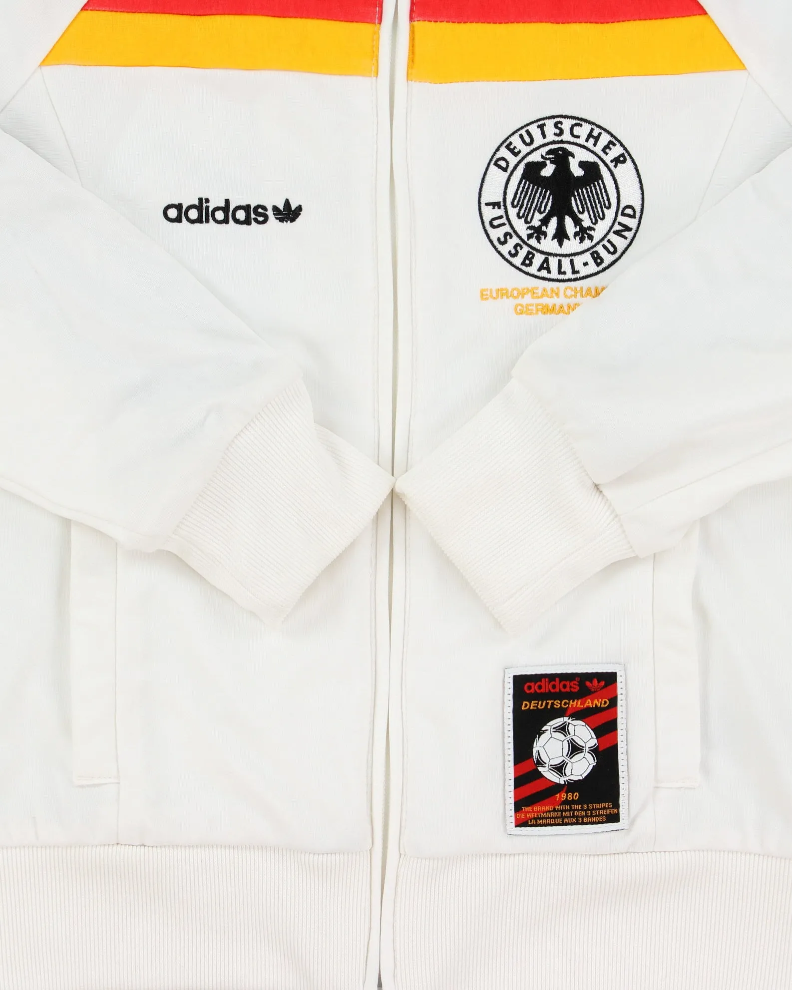 Vintage 2008 Y2K Adidas Originals Women's Germany 1980 European Champions Revisit Track Jacket - XS sold by Rokit product image thumbnail 4