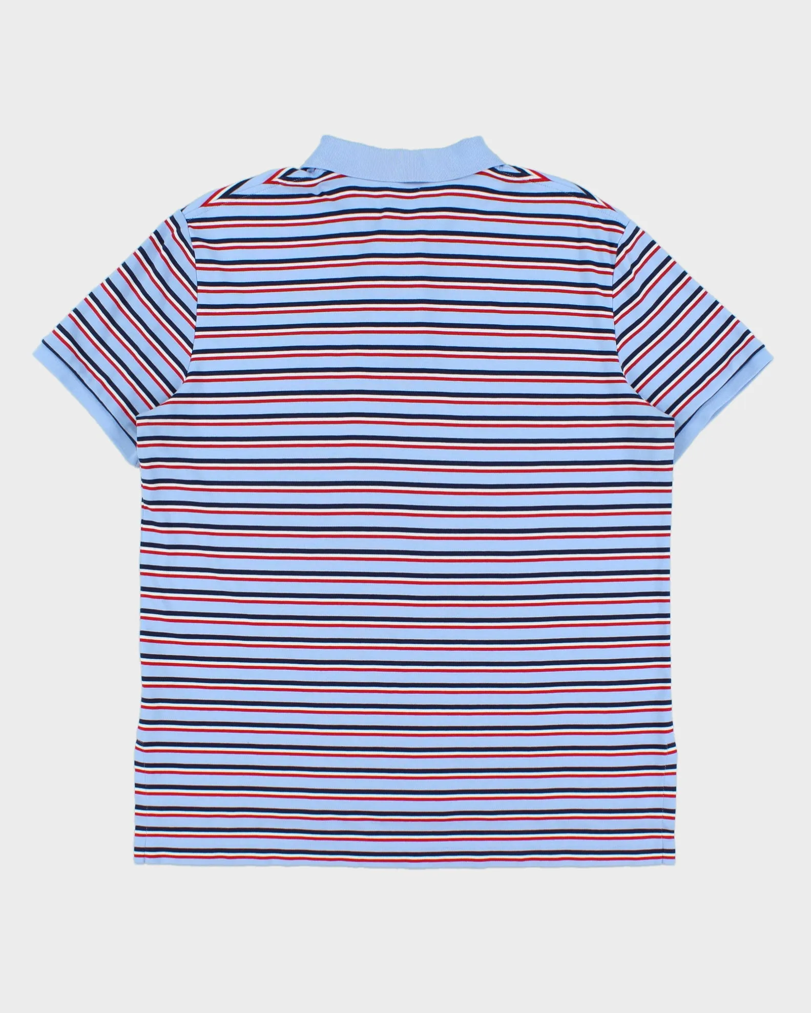 Vintage Polo Ralph Lauren Striped Pima Soft Touch Short Sleeve Polo Shirt - L sold by Rokit product image thumbnail 2