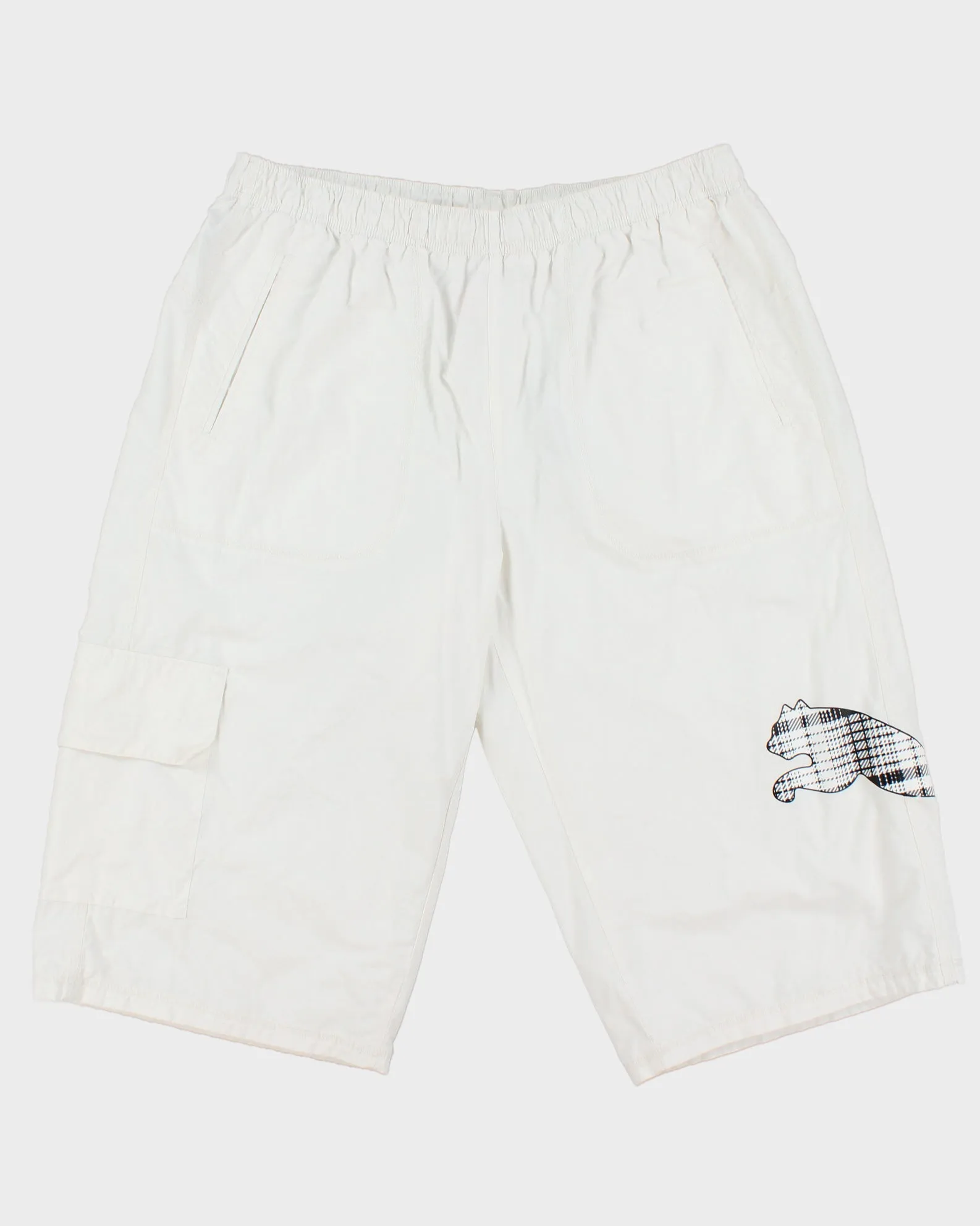 Vintage Y2K 00s Puma Multi-Pocket Relaxed Fit 3/4 Length Swim Shorts - XL sold by Rokit