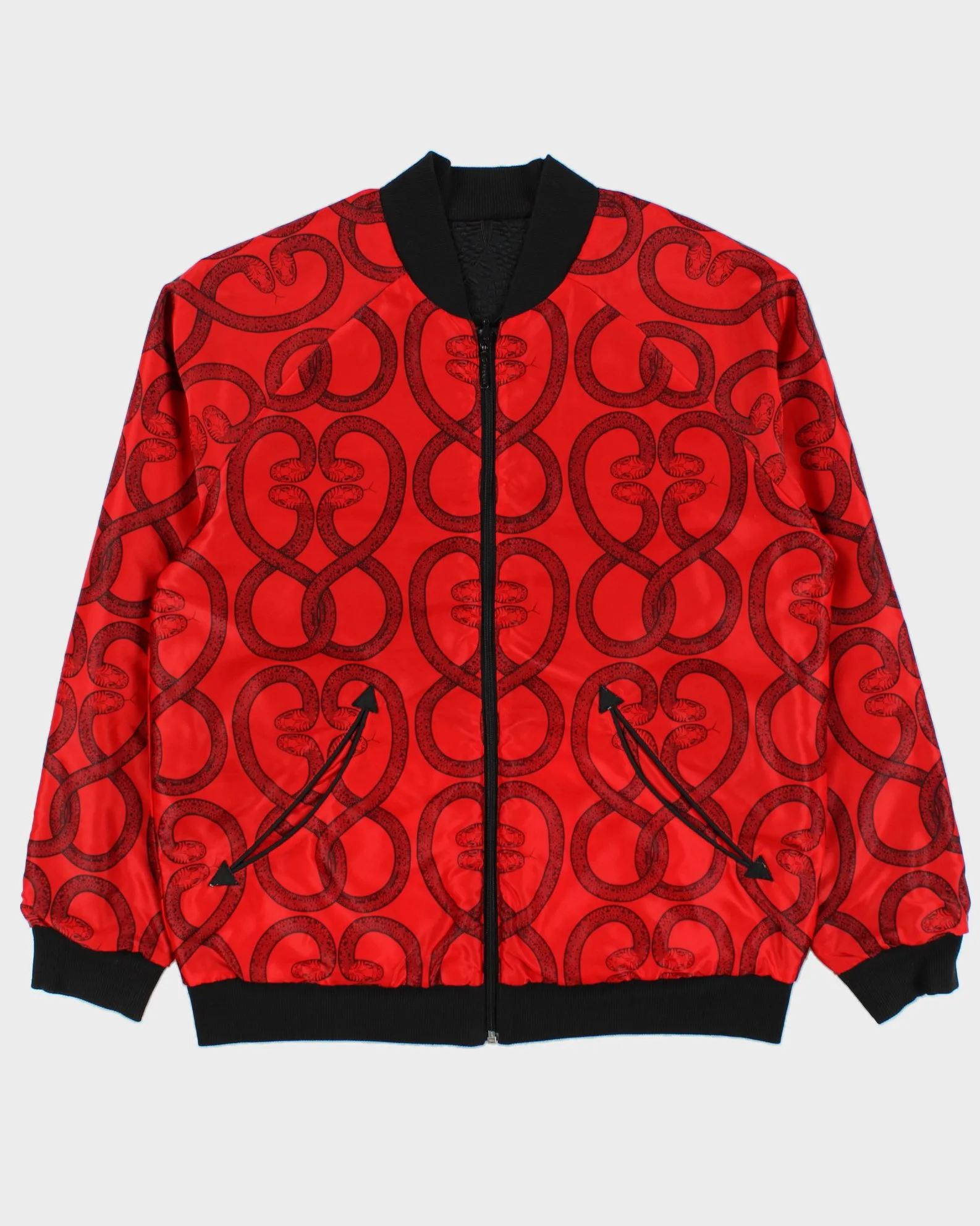 Vintage Adidas Originals 2013 Year of The Snake Reversible Satin Bomber Jacket - M sold by Rokit product image thumbnail 2