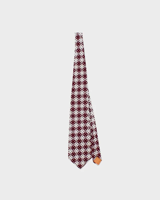 Vintage 1970s Yves Saint Laurent Check Pattern Tie made by Yves Saint Laurent