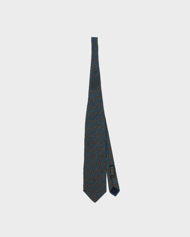Vintage 1980s Giorgio Armani Patterned Silk Tie made by Giorgio Armani