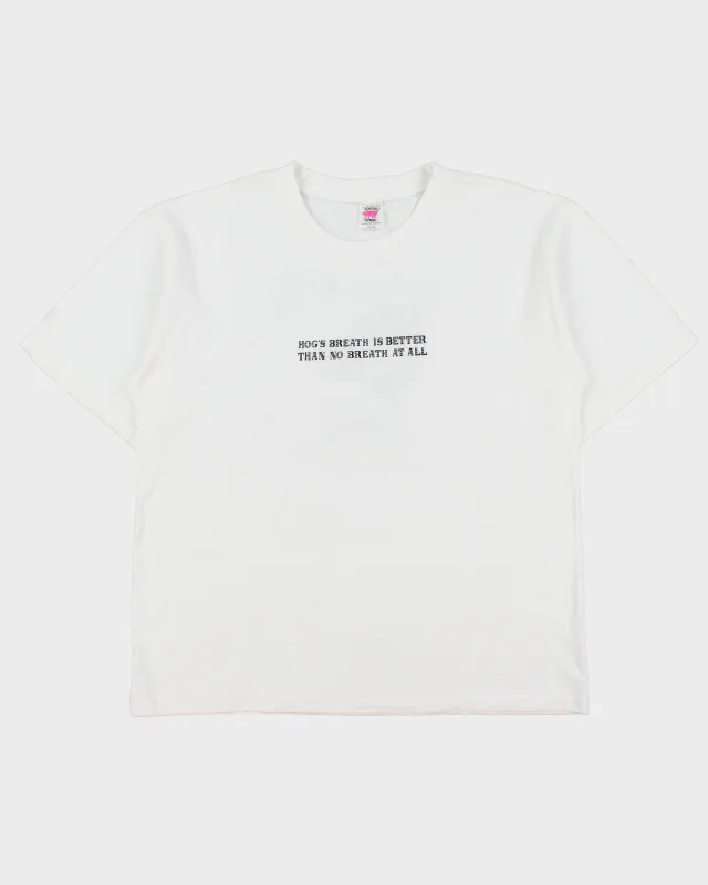 Vintage Y2K 00s Hogs Breath Cafe Bondi Beach Heavyweight Bap Hog Made In Aus Crewneck T-Shirt - XL made by Rokit