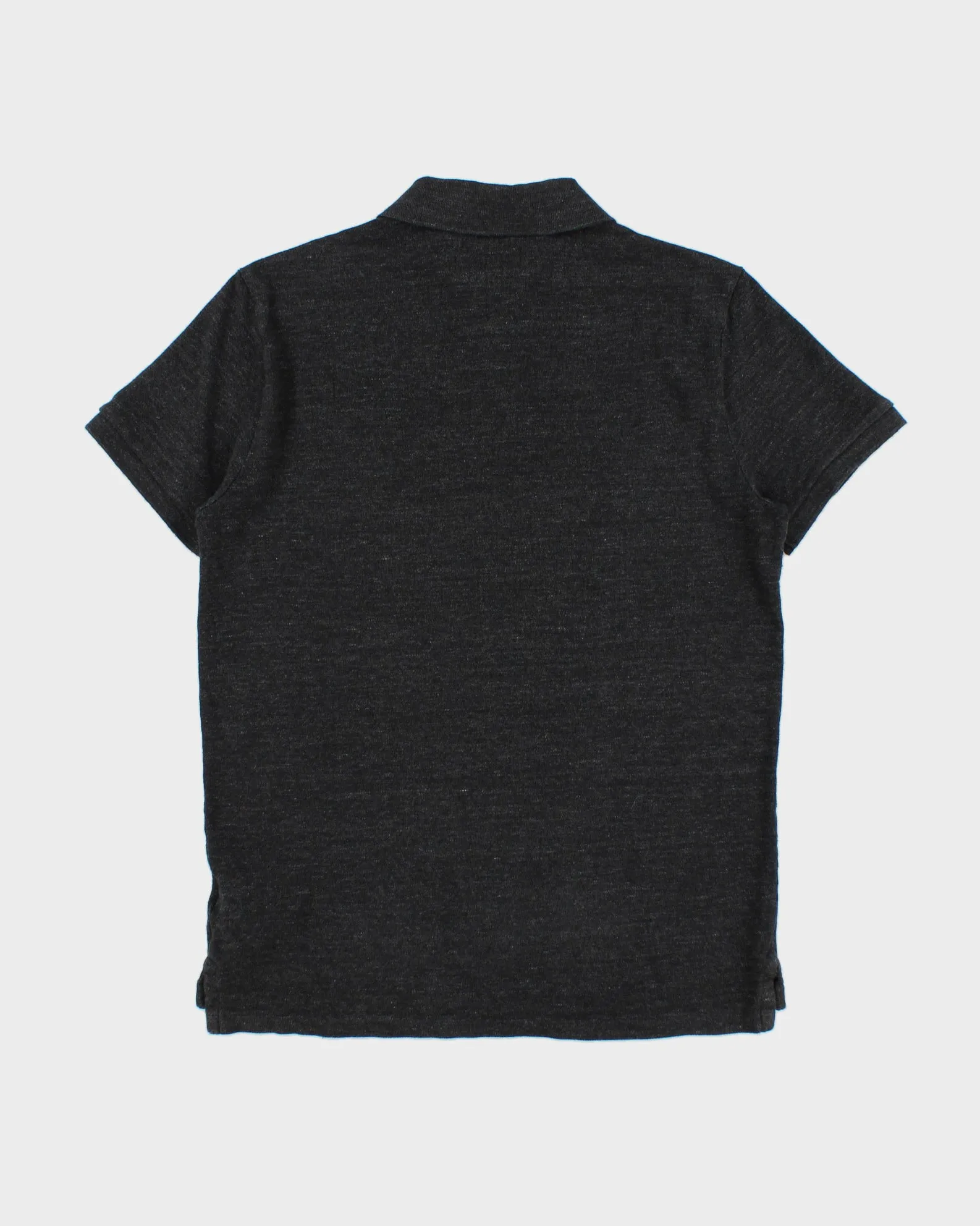 Vintage Polo Ralph Lauren Grey Marl Custom Slim Fit Short Sleeve Polo Shirt - M sold by Rokit product image thumbnail 2