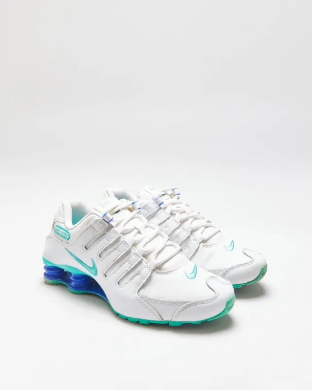 2015 Nike Shox NZ White/Racer Blue Women's Trainers - UK4.5 made by Nike