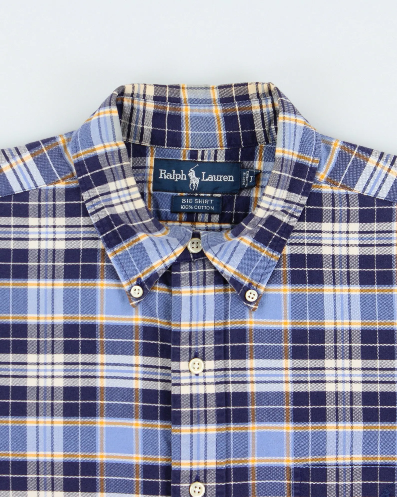 Vintage 1990s Ralph Lauren 'Big Shirt' Long Sleeve Check Shirt - L sold by Rokit product image thumbnail 5