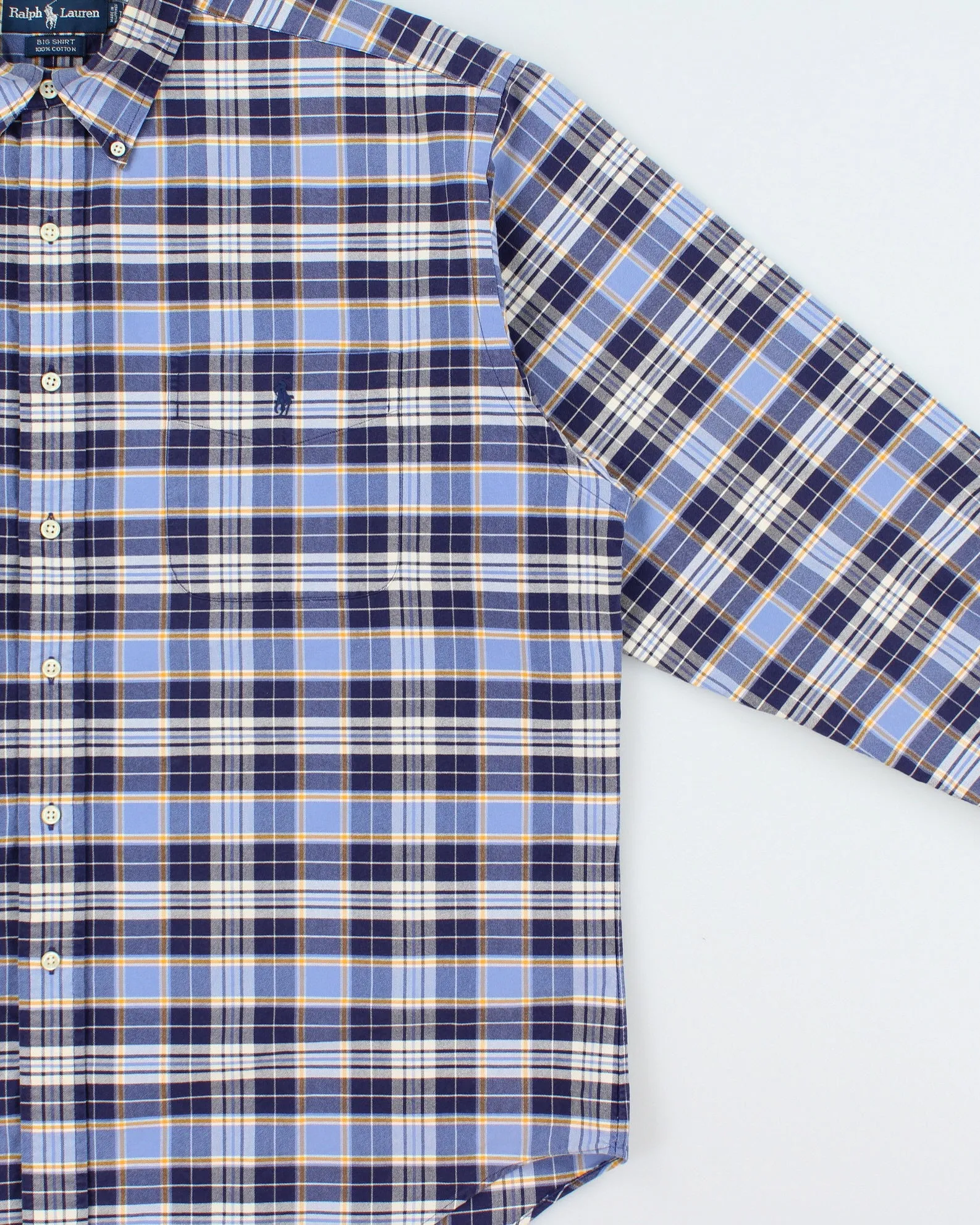 Vintage 1990s Ralph Lauren 'Big Shirt' Long Sleeve Check Shirt - L sold by Rokit product image thumbnail 3
