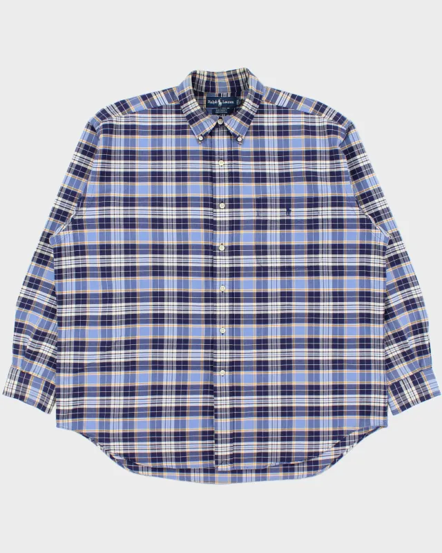 Vintage 1990s Ralph Lauren 'Big Shirt' Long Sleeve Check Shirt - L made by Ralph Lauren