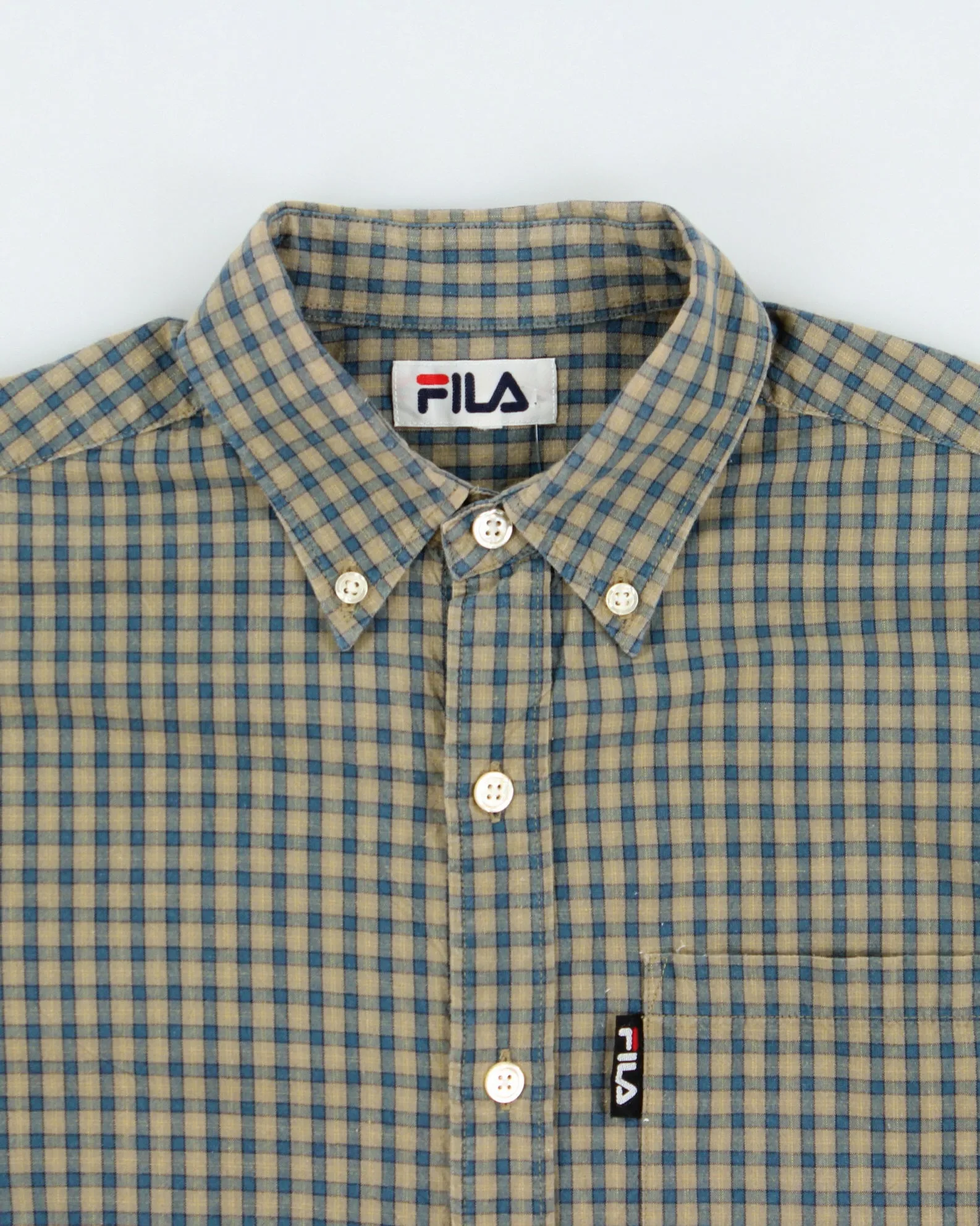 Vintage 1990s Fila Check Short Sleeve Shirt - M sold by Rokit product image thumbnail 5