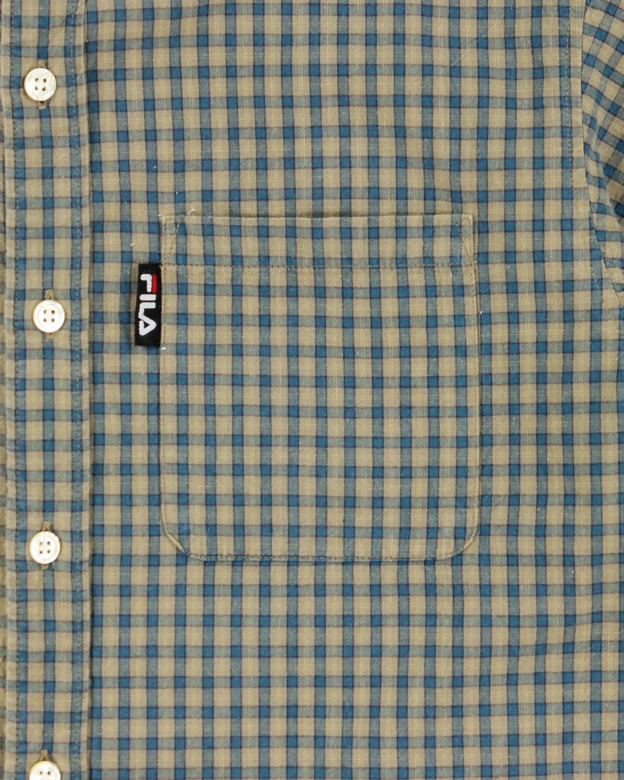 Vintage 1990s Fila Check Short Sleeve Shirt - M sold by Rokit product image thumbnail 4
