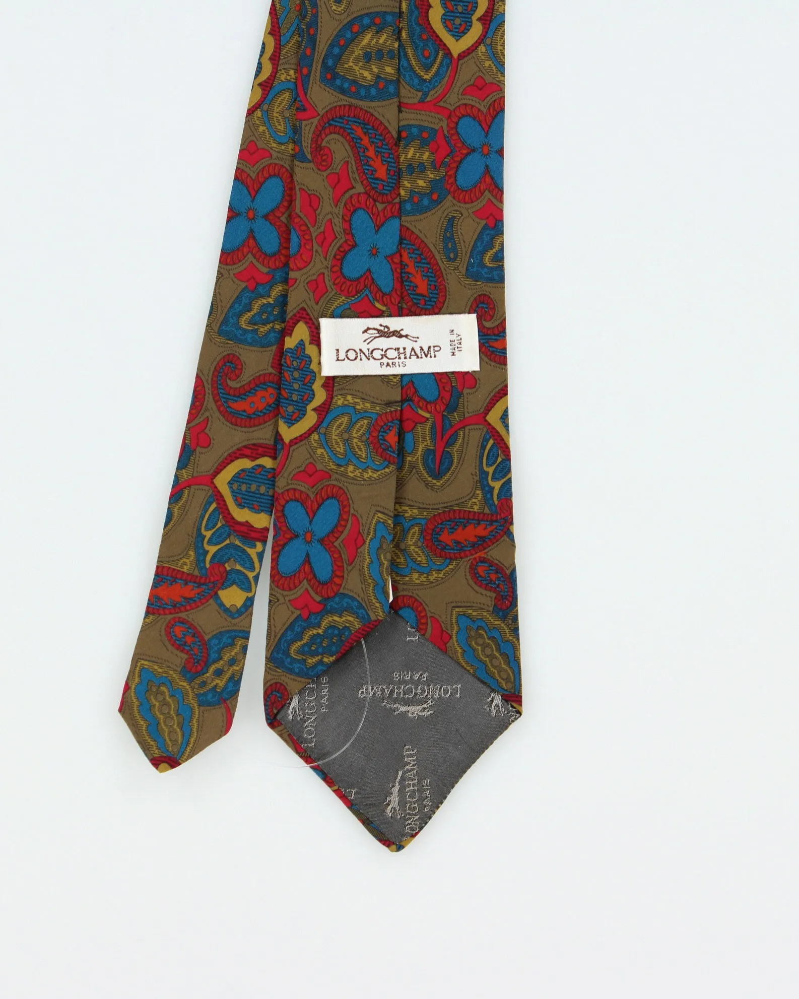 Vintage 1980s Longchamp Paisley Silk Tie sold by Rokit product image thumbnail 3