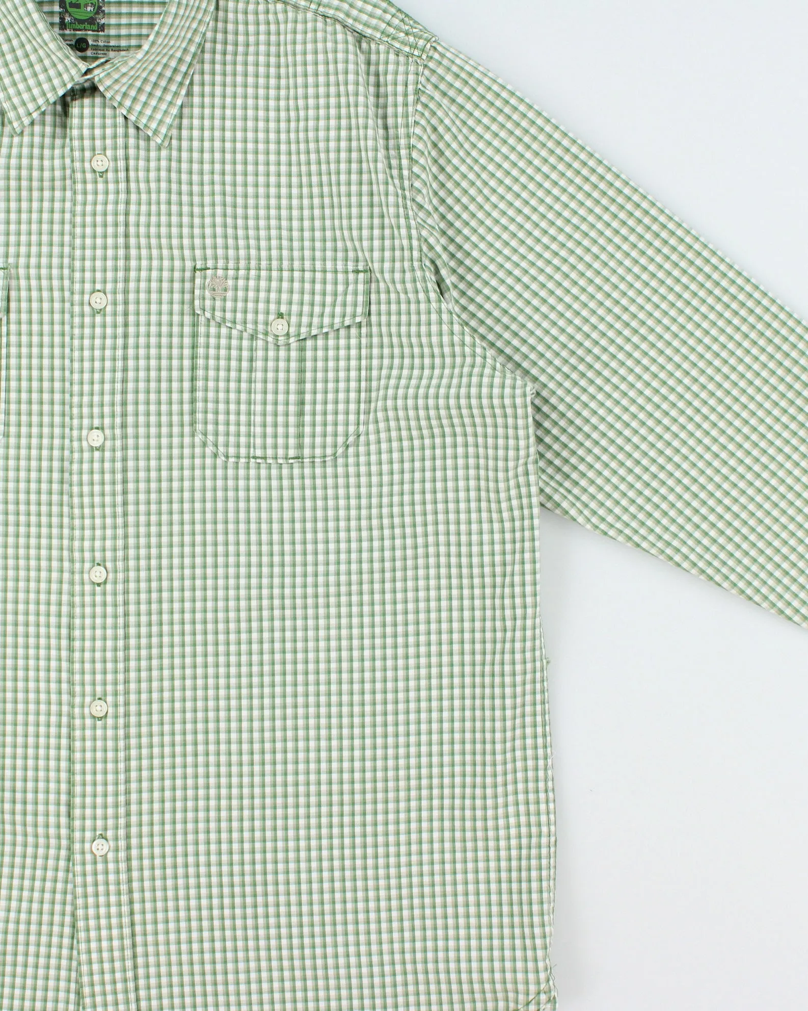 Vintage 2000s Timberland Check Long Sleeve Shirt - L sold by Rokit product image thumbnail 3
