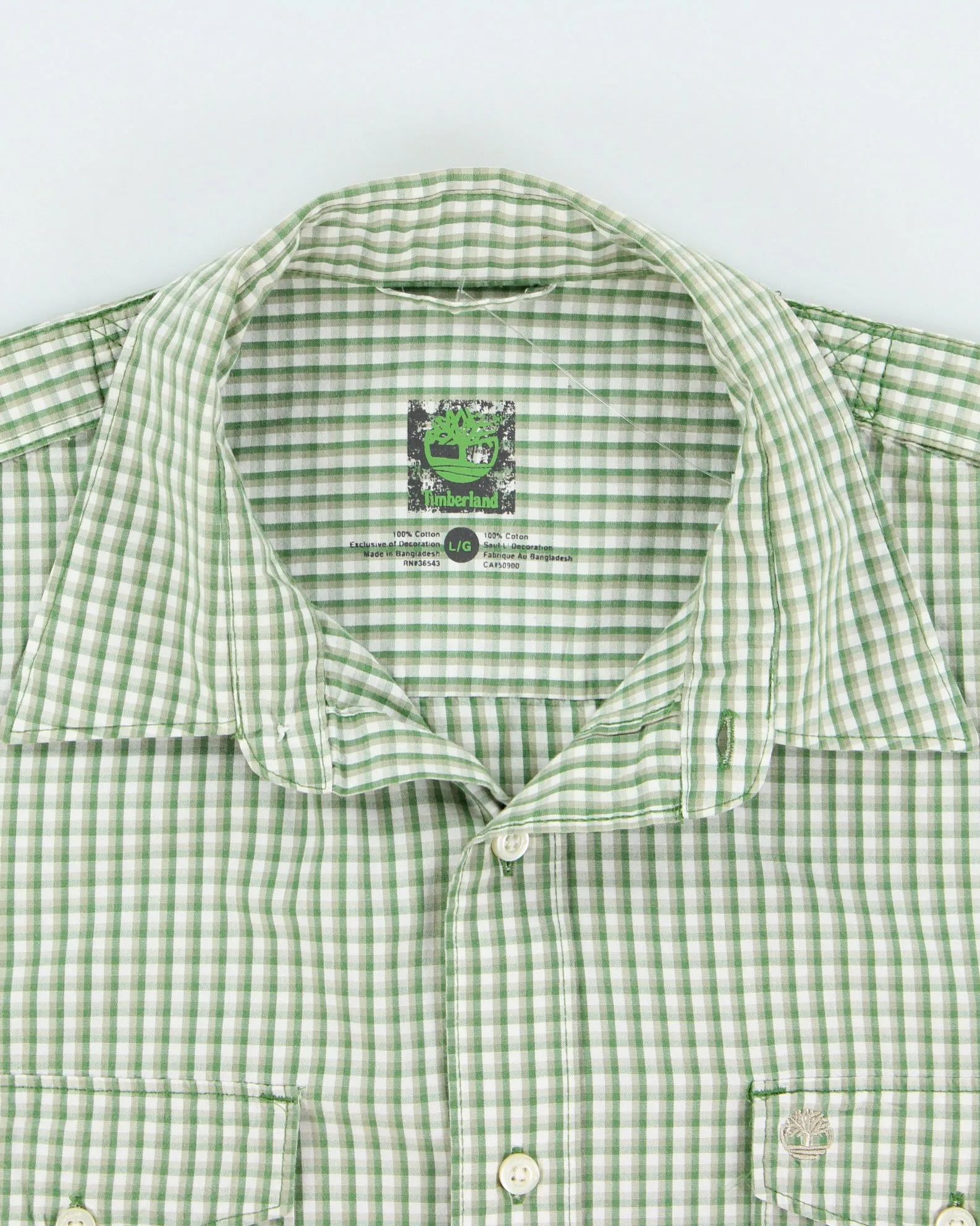 Vintage 2000s Timberland Check Long Sleeve Shirt - L sold by Rokit product image thumbnail 5
