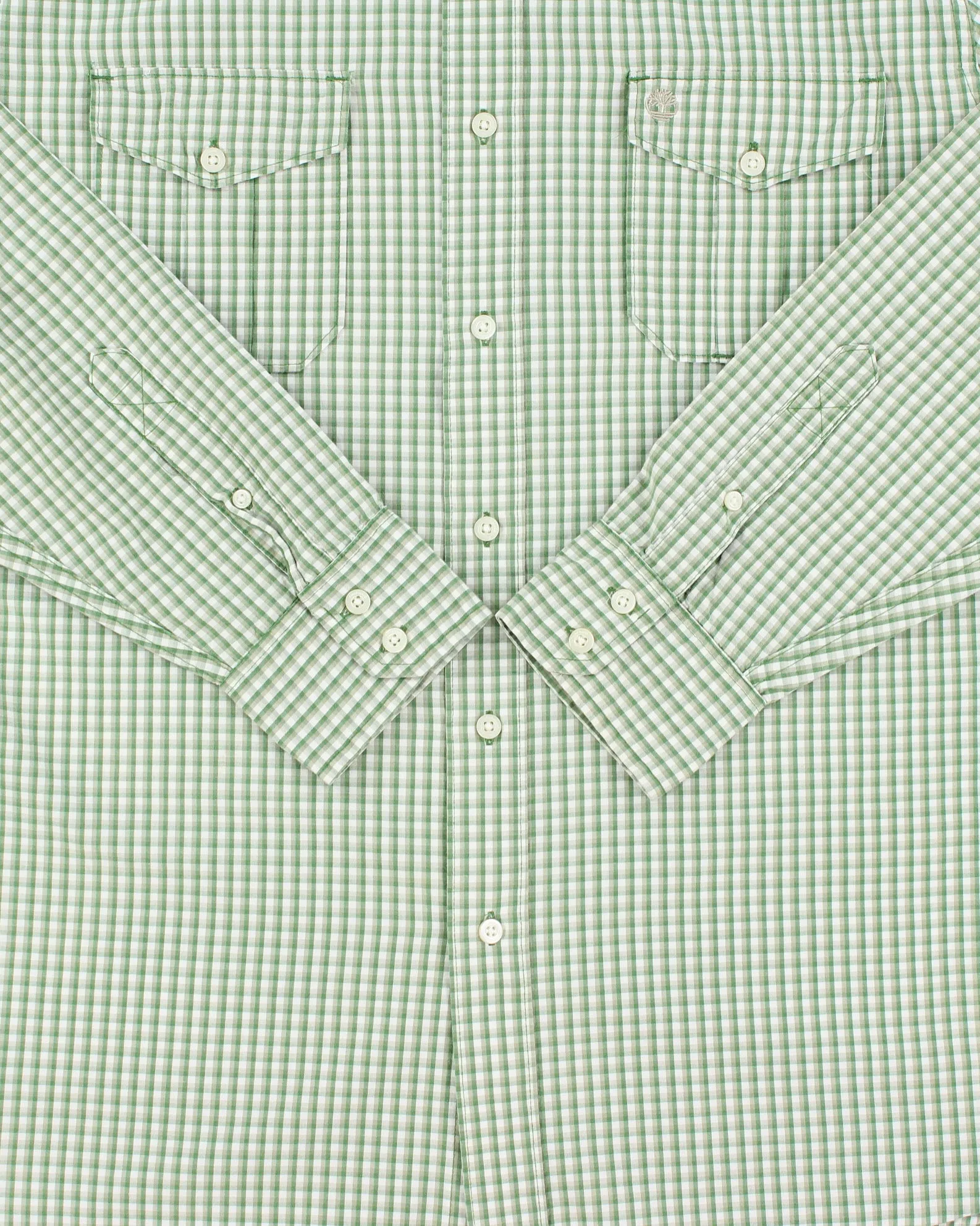 Vintage 2000s Timberland Check Long Sleeve Shirt - L sold by Rokit product image thumbnail 4