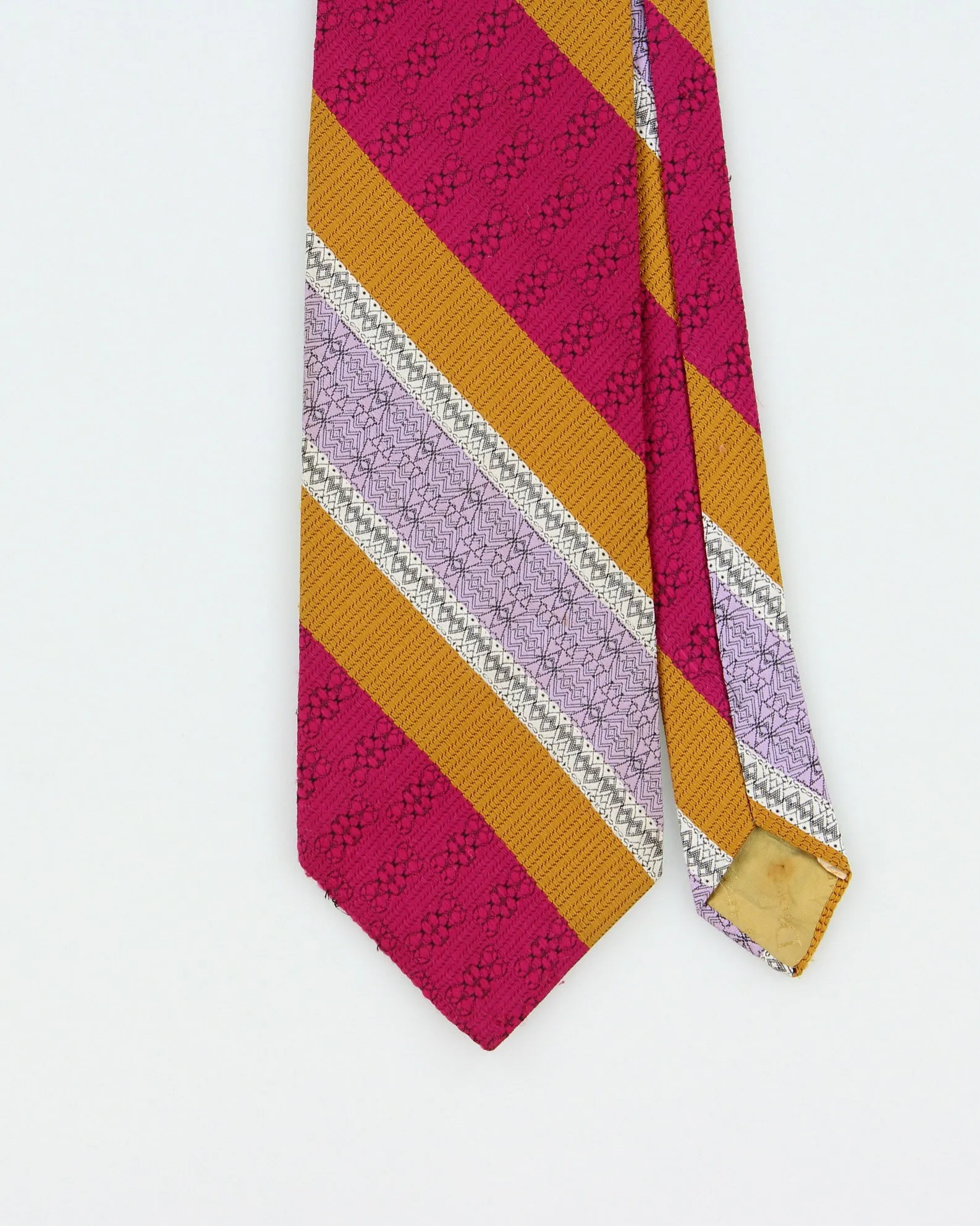 Vintage 1970s Christian Dior Pattern Striped Tie sold by Rokit product image thumbnail 2