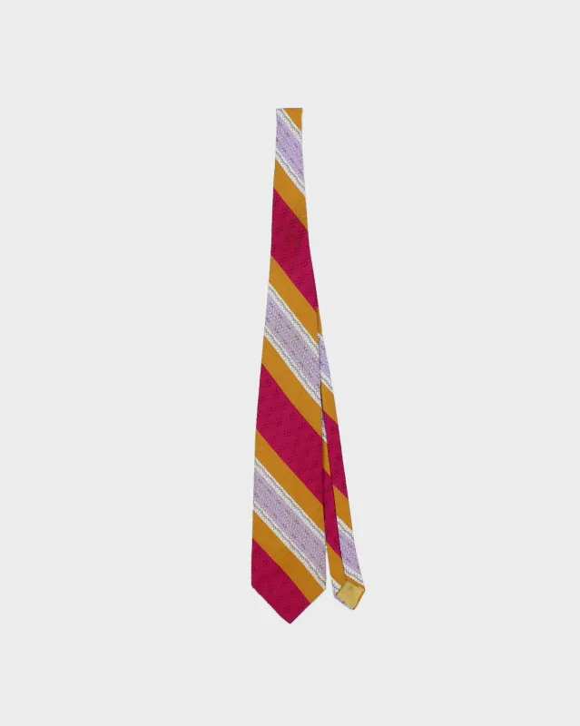 Vintage 1970s Christian Dior Pattern Striped Tie made by Dior