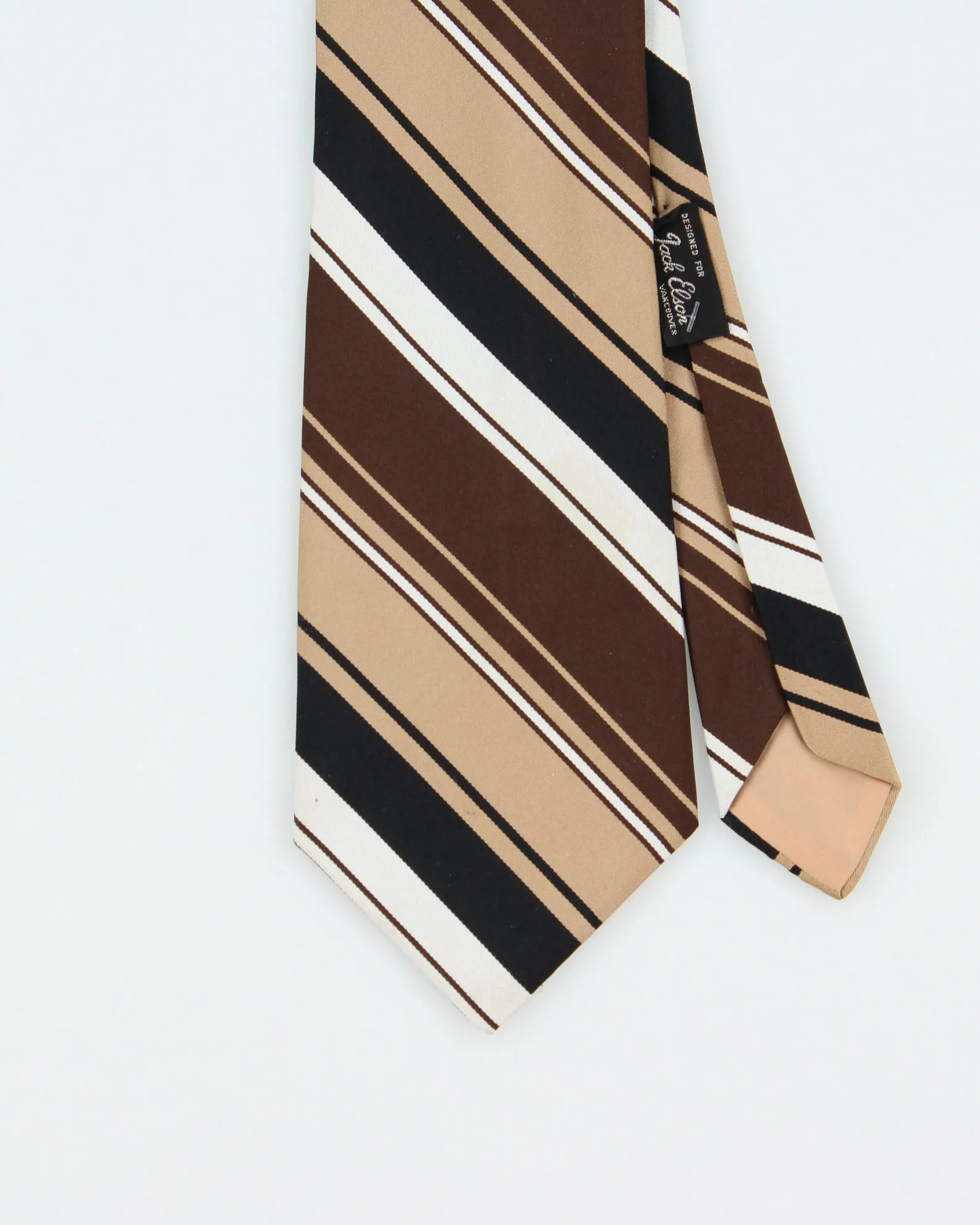 Vintage 1970s Yves Saint Laurent Striped Silk Tie sold by Rokit product image thumbnail 2